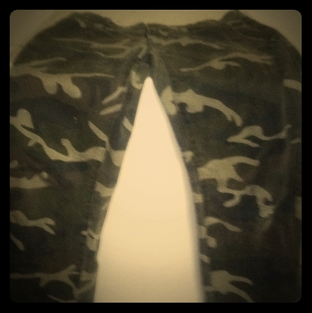 Men's red army fatigue jeans